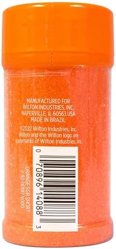 Wilton Sparkling Sugar Decorating Sprinkles, 3.25 oz., Orange
