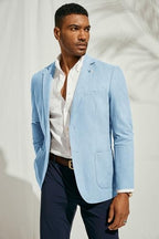 PJ PAUL JONES Mens Casual Blazer Lightweight Linen Sport Coat 2 Button Unlined Suit Jackets