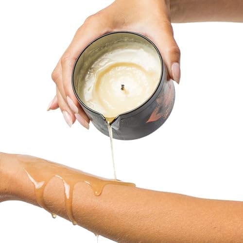 KAMA SUTRA Ignite Massage Candle - Coconut Oil and Soy Based - Island Passion Berry, 6 oz Candle Melts into a Warm Massage Oil, Couples Massage, Pour Spout Massage Candle