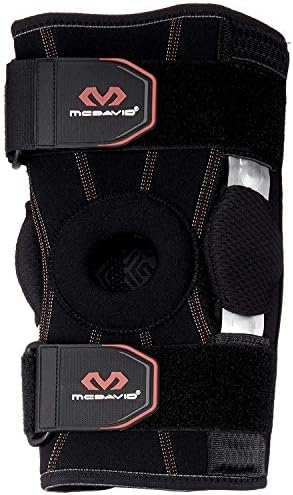 McDavid 422 Dual Disk Hinged Knee Brace, Large, Black