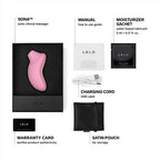 LELO SONA Sonic Massager, Waterproof Suction Toy for Woman, Rechargeable Clitoral Stimulator, Discreet Vibrator, Woman Sex Toy, Pink