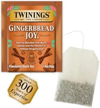 Twinings Gingerbread Joy Black Tea Individually Wrapped Bags, 20 Count (Pack of 3), Ginger & Cinnamon, Caffeinated, Enjoy Hot or Iced | Packaging May Vary