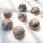 Moonstone Crystal Sphere - 1.6-2.0" Inches, Gentle Blue Hue, Hand-Polished for Intuition, Balance, and Emotional Harmony, Decorative Balls for Reiki, Chakra, Feng Shui, Meditation, Witchy Gifts