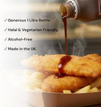 Fish & Chip Shop Style Non-Brewed Condiment 1L, Refill Pack for Vinegar Bottle - British Chippy