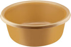 YBM HOME 11-Quart Round Dish Wash Basin Dishpan for Washing Dishes, Plastic Portable Dish Tub Design for Camping and Multipurpose for Face Cleansing