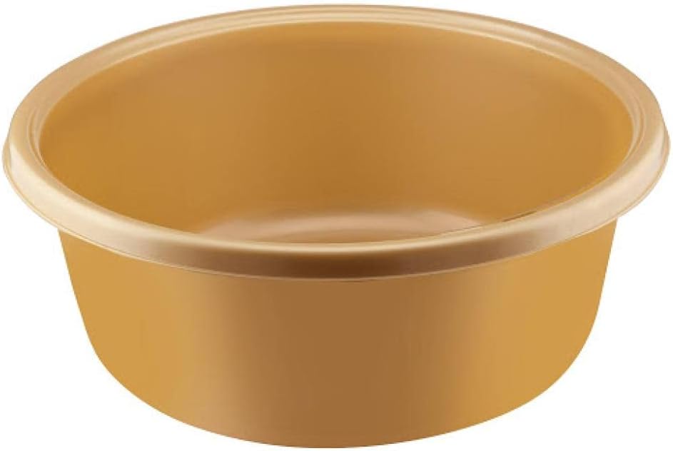 YBM HOME 11-Quart Round Dish Wash Basin Dishpan for Washing Dishes, Plastic Portable Dish Tub Design for Camping and Multipurpose for Face Cleansing