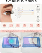 Blue Light Blocking Glasses Women, Cat Eye Blue Light Glasses for Computer Gaming UV Protection & Anti Eyestrain Gift