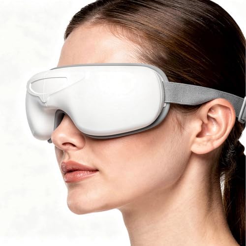 STRIDEFLOW Gentle Eye Massager for Dry Eye & Migraine Relief, LIGHT Air Compression & SOFT Warmth, FSA Eligible/HSA Eligible, Foldable Rechargeable Eye Mask, One-Button Easy Operation, Mothers Day