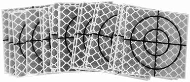 20pcs Reflective Adhesive Target Sheets for Total Stations 20x20mm, 30x30mm, 40x40mm 50x50mm 60x60mm (40x40mm)