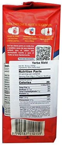 Taragui Yerba Mate with Stems 1 kg (2.2 lbs) 2 Pack