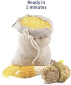 Tartufi Jimmy Instant Polenta with White Truffle, Creamy Cornmeal, Gluten-Free | Smooth Texture, Nutritious, Multi-Purpose | Net Wt 200g/ 7.05 oz