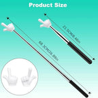 Retractable Finger Pointer Stick - Collapsible Teaching Tool for Classroom, Home, Music, Math & Presentations, Portable & Easy to Store (No Power Required), 1Pc