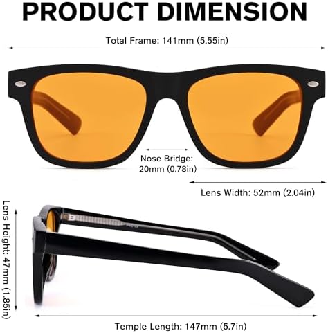Pro Acme Blue Light Blocking Glasses for Woman Amber Gaming Glasses for Men Computer Glasses for Eyes Strain