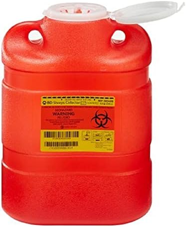 BD Sharps Collector 8.2 qt Large, Red