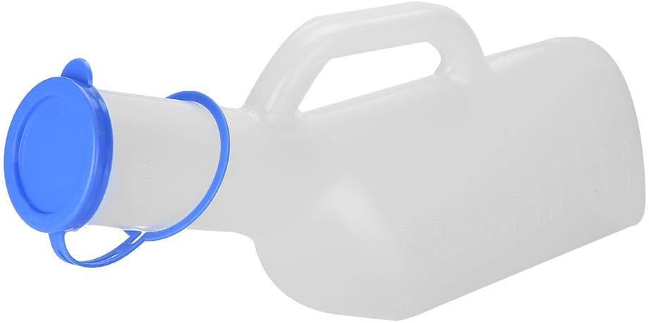 1000ml High Capacity Urine Bottle, Transparent Portable Outdoor Urine Bottle with Lid, Urine Collector for Patient Elderly Child