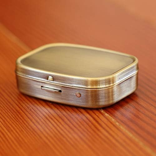 Eat Me Rabbit Wonderland Brass Rectangle Pill Box