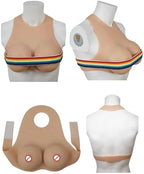 Silicone Breasts Forms, Silicone Fake Breastplate B-G CUP Silicone Filled Fake Boobs for Crossdressers Drag Queen
