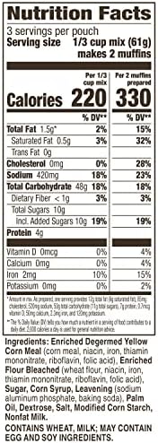 Betty Crocker Cornbread and Muffin Baking Mix, 6.5 oz. (Pack of 9)