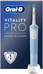 Oral-B Vitality Pro Brosse À Dents Électrique Bleue, 1 Brossette, Conçue Par Braun