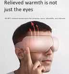 Eye-Massager-with-Heat,Air Pressure Massage, Hot Compress, Electric Portable Massager for Relieve Eye Strain Dark Circles Eye Bags Dry Eye Improve Sleep