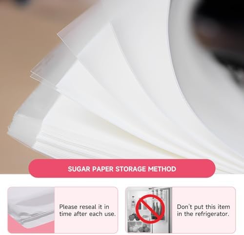 Edible Paper 25pcs, A4 Size 11.7" x 8.3" Icing Sheets for Cakes Printable, Frosting Sheets, Edible Image Paper for Cake Toppers, Edible Rice Sugar Sheets for Printer
