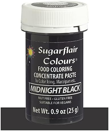 Sugarflair Food Coloring Concentrate Paste, 25 Grams Midnight Black
