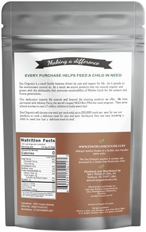 Jiva Organics Organic Nutmeg Powder 3.5 oz (100g) – Ground Nutmeg from Sri Lanka – Non-GMO, Pure & Aromatic Spice for Baking, Cooking, Lattes & Desserts