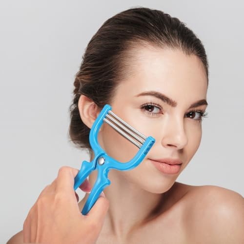 IMIKEYA 3Pcs Spring Hair Remover for Face - Coil Epilator Threading Tool for Women - Lip Hair Remover Manual Facial Hair Removal for Eyebrow Shaping and Facial Care Supplies
