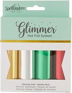 Spellbinders 4 Holiday Variety Pack. Glimmer Hot Foil Roll, Multi