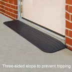 Threshold Ramp Mat Rubber Ramp Sweeper Climbing Indoor and Outdoor Anti-Slip Anti-Trip Household Step Mat(41 * 5cm)