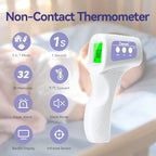 Berrcom Non-Contact Infrared Forehead Thermometer, 3-in-1 Digital Fever Check Temperature Gun for Baby Infant Kids Adults, Fast Accurate - Purple