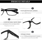 NORPERWIS Reading Glasses 6 Pairs Quality Readers Spring Hinge Glasses for Reading for Men and Women (6 Pack Mix Color -3, 1.50)