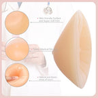 Silicone Breast Forms Mastectomy Prosthesis Triangle Bra Inserts Breast Enhancers 1 Pair A B C D E F G Cup