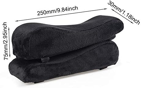 Office Chair Armrest Pads,1 Pair Ergonomic Armrest Pads, Memory Foam Elbow Support Cushions for Computer, Gaming and Desk Chairs