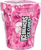 ICE BREAKERS Ice Cubes Bubble Breeze Sugar Free Chewing Gum Bottle, 3.24 oz (40 Pieces)