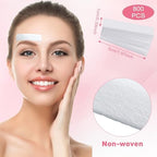800 Pcs Non Woven Waxing Strips Hair Removal Wax Paper Facial and Body Epilating Strips for Girls Women Men