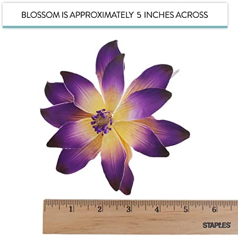 Global Sugar Art Tranquil Water Sugar Cake Flowers, Purple 3 Count by Chef Alan Tetreault