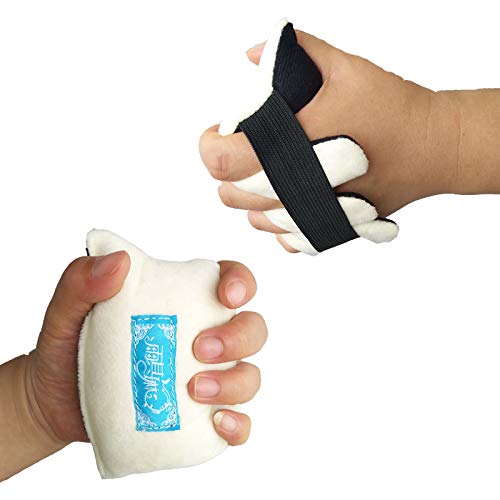 1PC Finger Separator Protection Hand Contracture Cushion Finger Rehabilitation Training Device for Stroke Hemiplegia Elders (S)