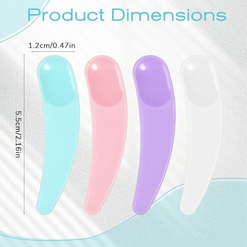 200PCS Makeup Spatula Cosmetic Spatula Mini, Plastic Mini Skin Care Disposable Spatulas for Cosmetic Mixing and Skincare Creams, Multi Colored
