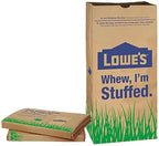 Lowe's 30 Gallon Heavy Duty Brown Paper Lawn and Refuse Bags for Home and Garden (10 Count), Large (LOWESLL)
