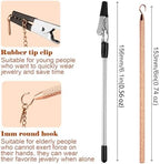2 Pcs Bracelet Helper Tool, Portable Bracelet Helper Easy to Put on Yourself, Fastener Helpers Tool for Jewelry Clasps, Necklace, Zippers, Crafts