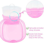 Denture Bath Case Denture Soaking Cup with Brush, Denture Holder Case Retainer Cleaning Case False Teeth Storage Box for Travel and Daily Use
