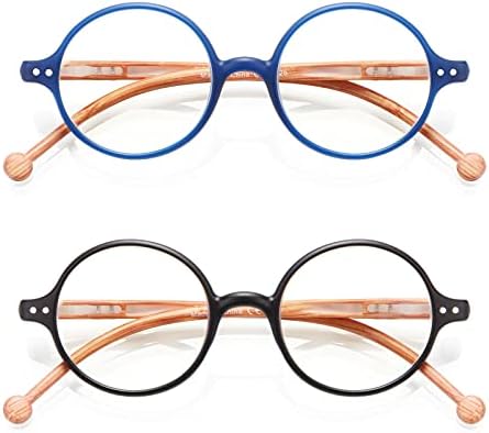 Round Reading Glasses Women Men Blue Light Blocking Circular Readers Unisex Ultra Lightweight Circle Cheaters Glasses