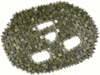 Natural Jade Sleep Mask Facial Eye Cooling Stone Massage Tools for Puffy Eyes Dark Circles (Green)