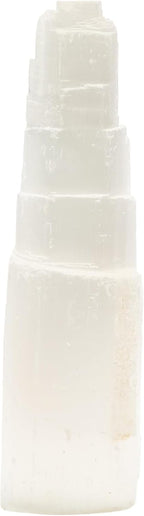 Down to Earth Selenite Iceberg Tower – Natural White Crystal for Energy Cleansing, Meditation, Reiki, Charging Stones & Home Décor – Polished Healing Crystal Tower (6" Iceberg)