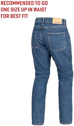 WICKED STOCK Men's Riding Pants with CE LEVEL2 Armor - Dark Blue