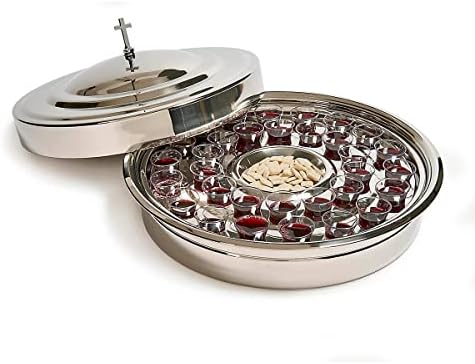 Broadman Church Supplies RemembranceWare Communion Bread Plate Cover, Silver