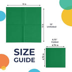 Party Solids Emerald Green Paper Napkins Disposable Everyday 200 Pcs 2 Ply Emerald Green Dinner Napkins Paper Everyday For Parties & Party Supplies