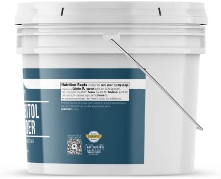 Earthborn Elements Sorbitol Powder 1 Gallon, Sugar Substitute, Low Calorie Sweetener