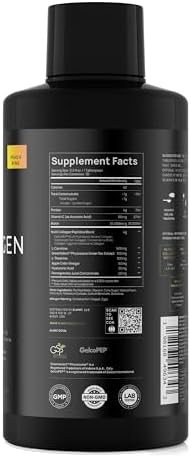 Premium Liquid Collagen for Women Weight Loss & Beauty w. Hyaluronic Acid, Biotin, L-Carnitine, Apple C Vinegar - Ultra Pure Multi Collagen Protein Shots Drink + Hair & Skin Liquid Vitamins - Colageno
